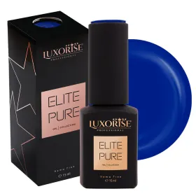 Oja ELITE PURE LUXORISE 15ml - Culoare și Strălucira Oja Semipermanenta Hema Free LUXORISE ELITE PURE - Celestial Blue, 15ml
