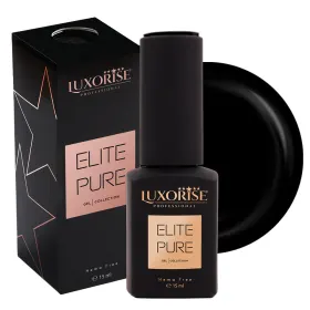 Oja ELITE PURE LUXORISE 15ml - Culoare și Strălucira Oja Semipermanenta Hema Free LUXORISE ELITE PURE - Elite Black, 15ml