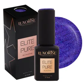 Oja ELITE PURE LUXORISE 15ml - Culoare și Strălucira Oja Semipermanenta Hema Free – Imperial Indigo, 15ml