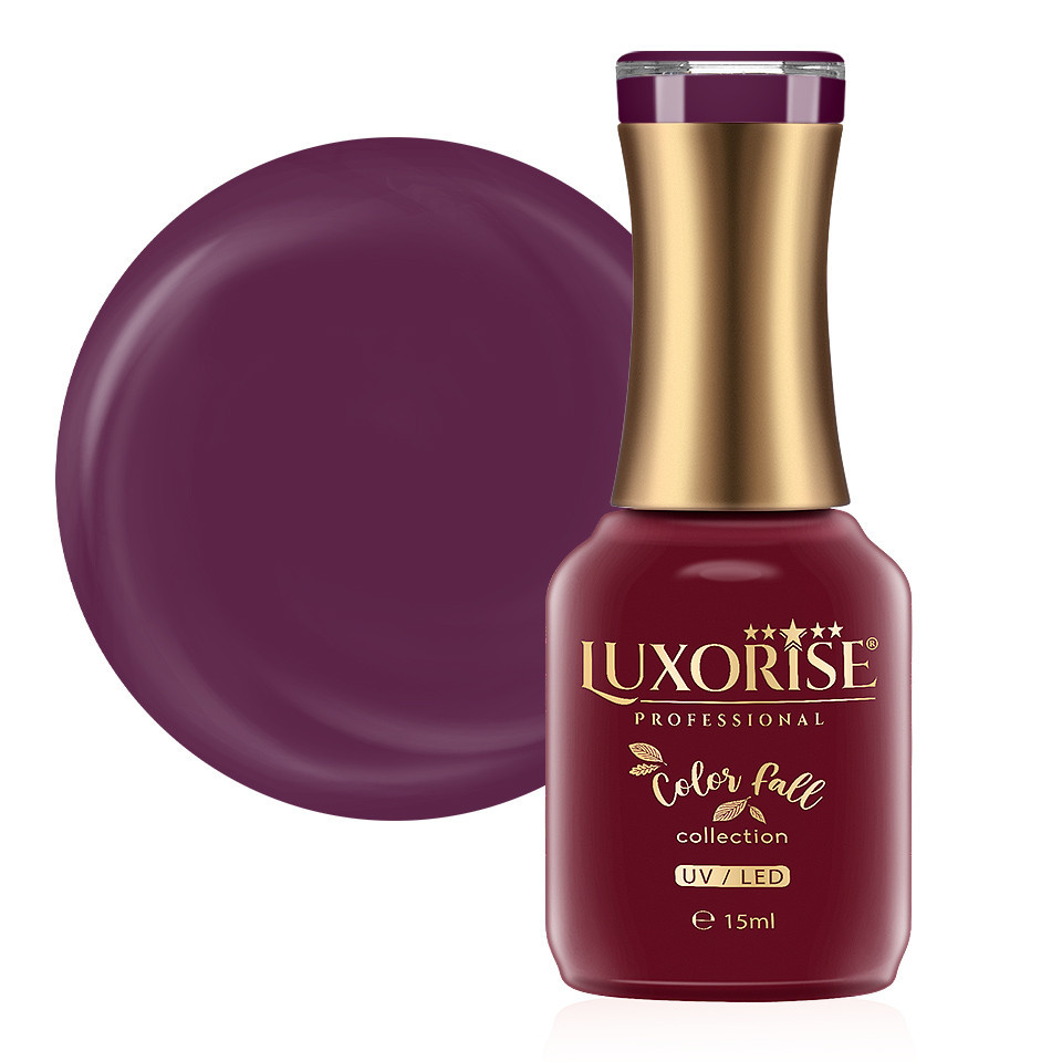 Oja LUXORISE 15ml - Culoare și Strălucire pentru Unghi Oja Semipermanenta LUXORISE 15ml - Aubergine Ring