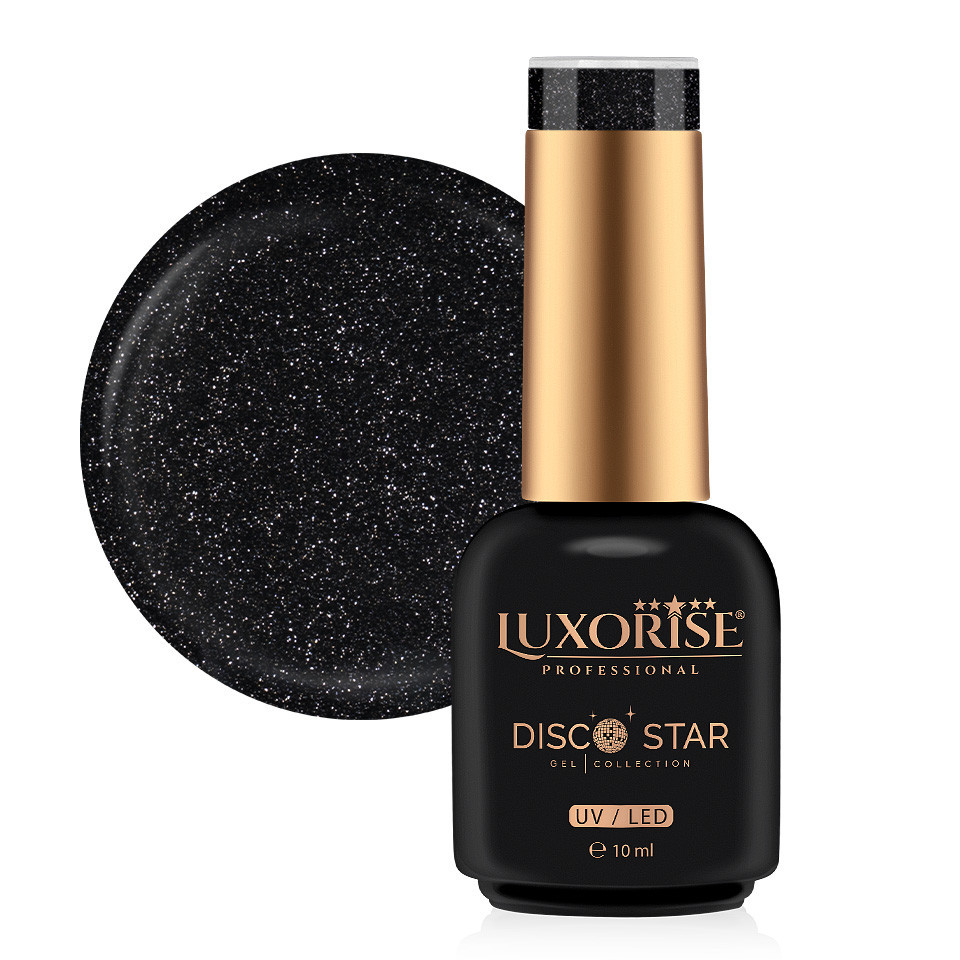Oja Disco Star LUXORISE - Strălucire și Stil pentru Unghi ojă semipermanentă LUXORISE Disco Star - Night Glow 10ml
