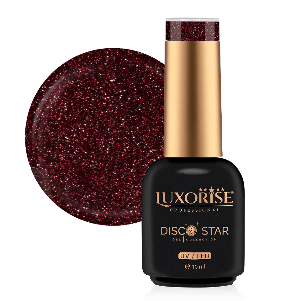 Oja Disco Star LUXORISE - Strălucire și Stil pentru Unghi Oja Semipermanenta LUXORISE Disco Star - She's Hot 10ml