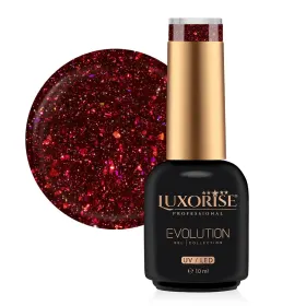 Oja Evolution LUXORISE 10ml - Culoare și Strălucira Oja Semipermanenta LUXORISE Evolution - Elixir Red 10ml