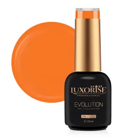 Oja Evolution LUXORISE 10ml - Culoare și Strălucira Oja semipermanenta LUXORISE Evolution - Atomic Tangerine 10ml