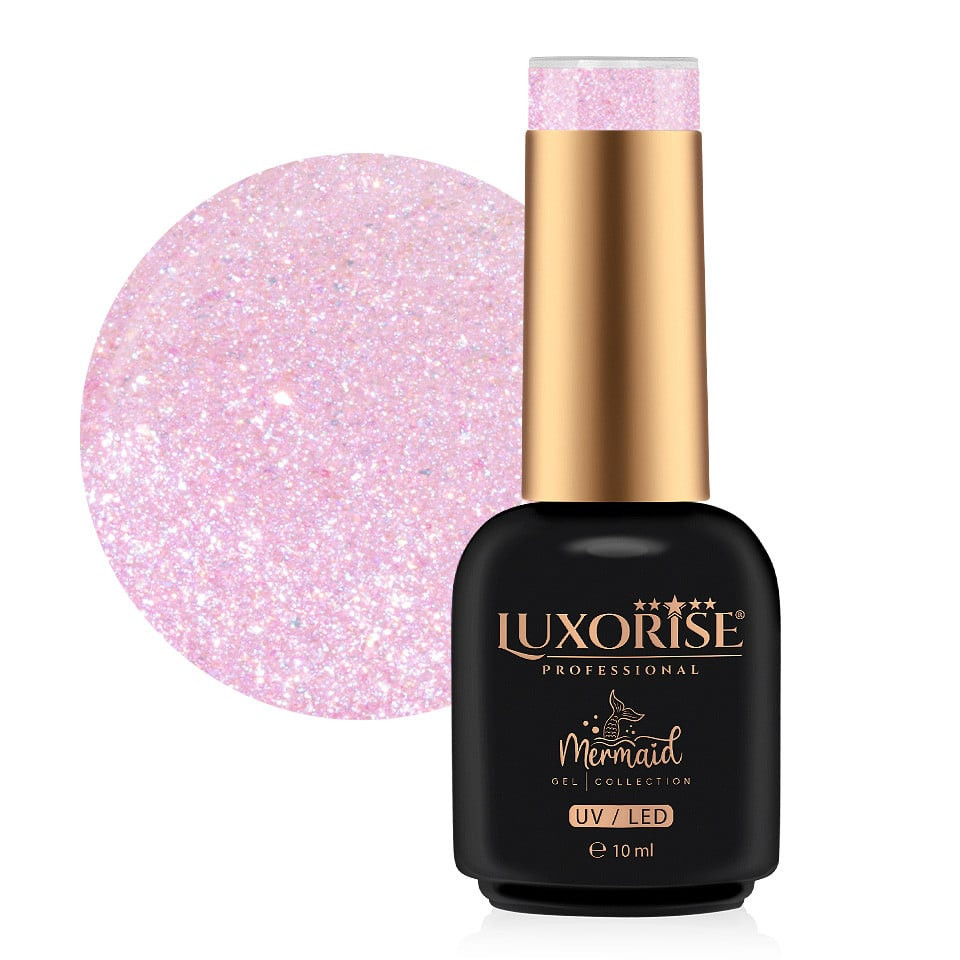 Oja Mermaid LUXORISE - Culoare și Strălucire pentru Unghi Oja Semipermanenta LUXORISE Mermaid - Magic Smile 10ml