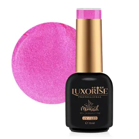 Oja Mermaid LUXORISE - Culoare și Strălucire pentru Unghi Oja Semipermanenta LUXORISE Mermaid - Paradise Pink 10ml