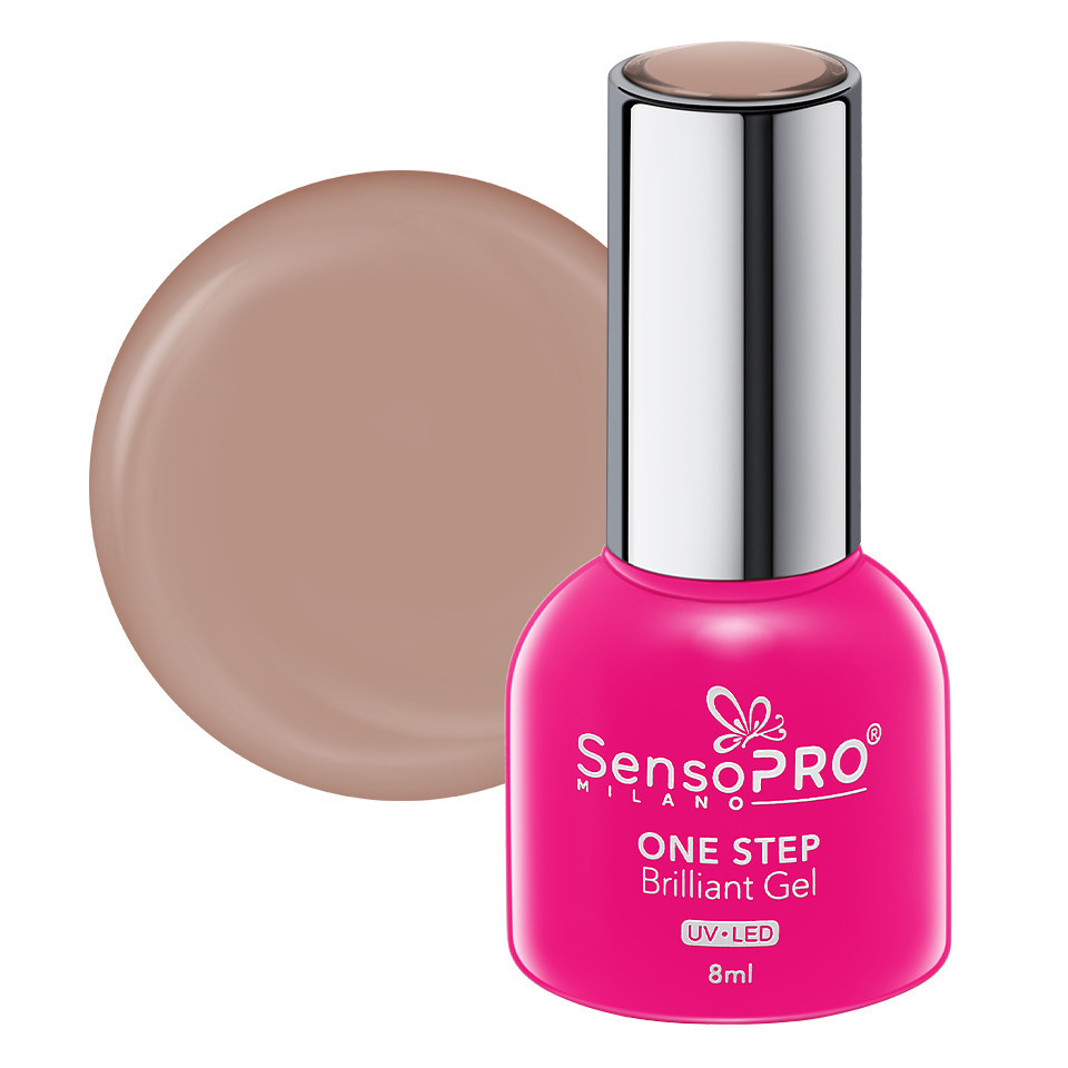 Oja OneStep SensoPRO 8ml - Strălucire și ușurință în aplicara Oja Semipermanenta One Step Brilliant Gel SensoPRO 8ml