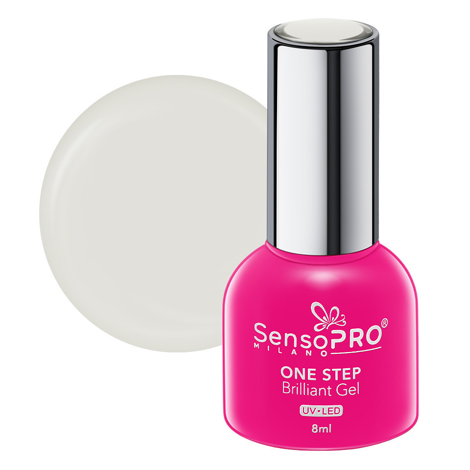 Oja OneStep SensoPRO 8ml - Strălucire și ușurință în aplicara Oja Semipermanenta One Step Brilliant Gel SensoPRO 8ml
