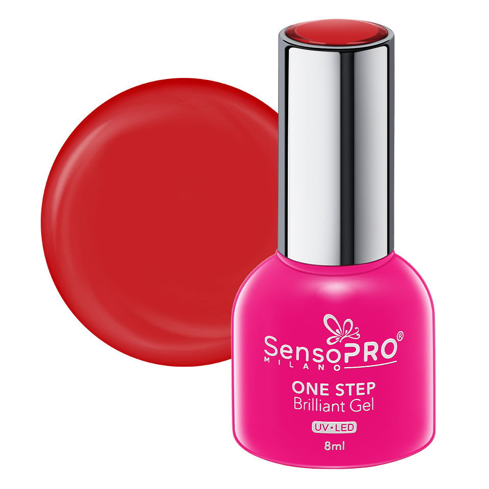 Oja OneStep SensoPRO 8ml - Strălucire și ușurință în aplicara Oja Semipermanenta One Step Brilliant Gel SensoPRO 8ml