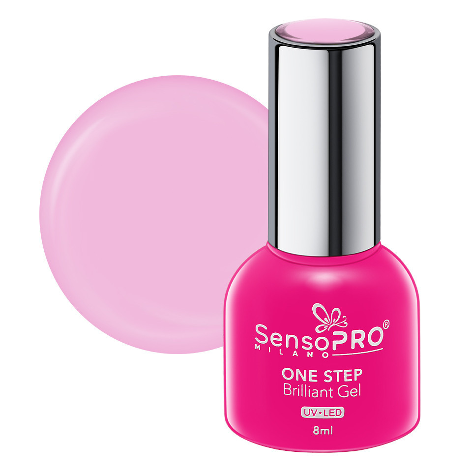 Oja OneStep SensoPRO 8ml - Strălucire și ușurință în aplicara Oja Semipermanenta One Step Brilliant Gel SensoPRO 8ml