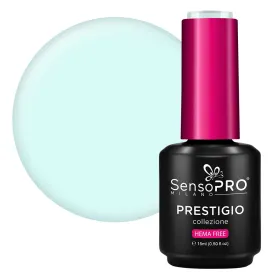 Oja PRESTIGIO SensoPRO 15ml - Culoare și Strălucira Oja Semipermanenta PRESTIGIO SensoPRO Milano - Baby Blue 15ml