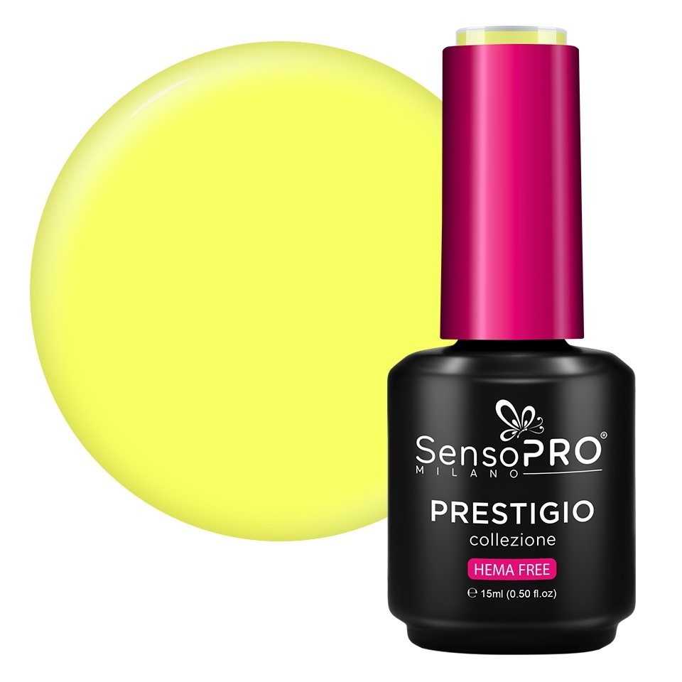 Oja PRESTIGIO SensoPRO 15ml - Culoare și Strălucira Oja Semipermanenta PRESTIGIO SensoPRO 15ml - Dancing Sun