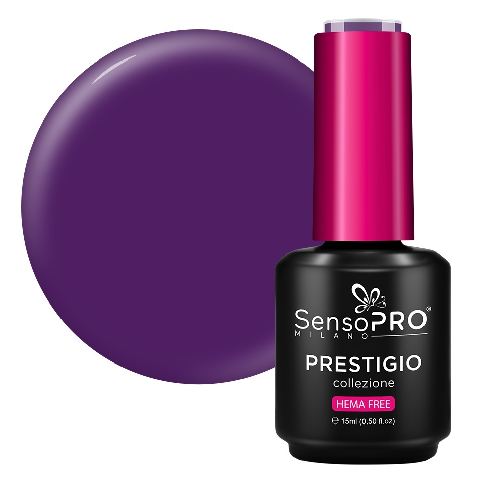 Oja PRESTIGIO SensoPRO 15ml - Culoare și Strălucira Oja Semipermanenta PRESTIGIO SensoPRO 15ml - Violet Eclipse