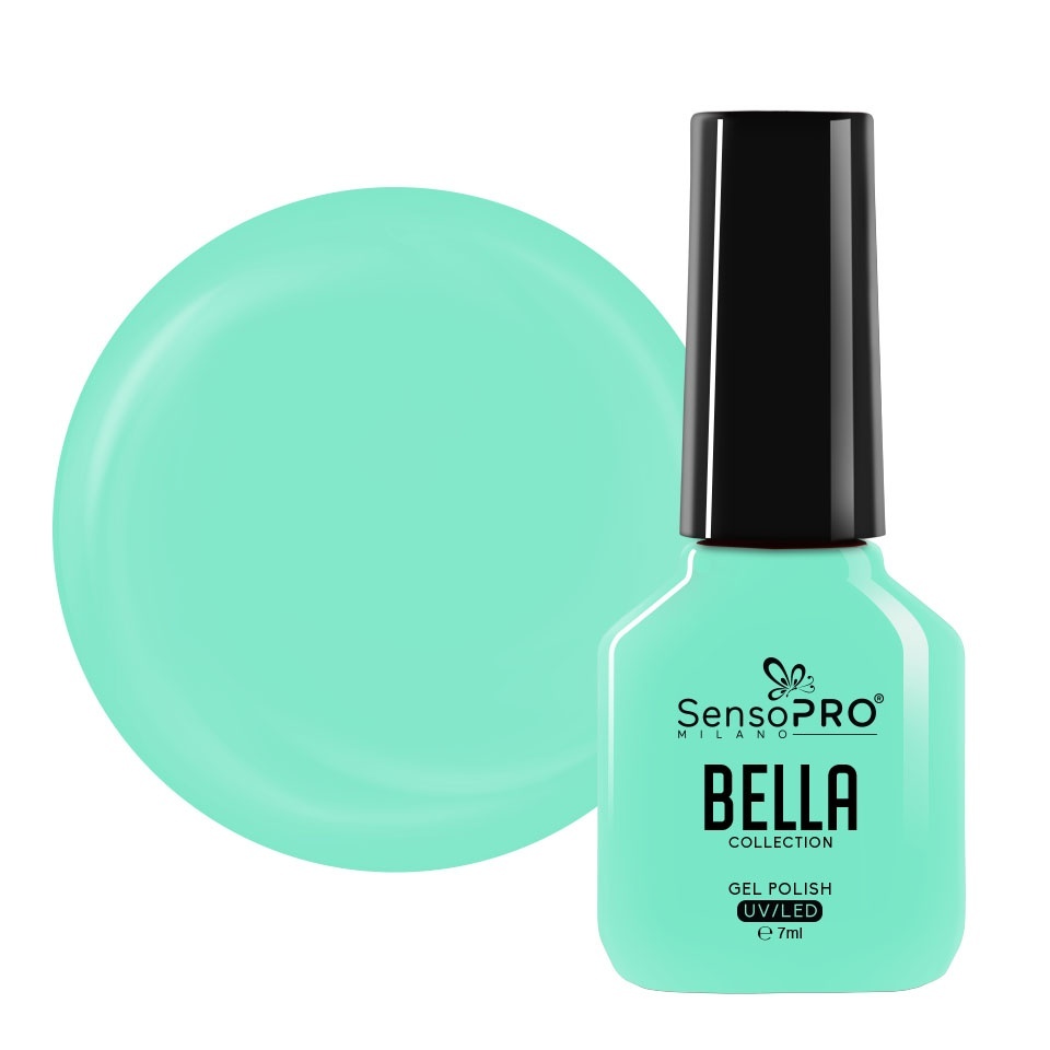 Oja SensoPRO BELLA 7ml - Culori Vibrante și Rezistență Oja Semipermanenta SensoPRO Milano - Mint Cheesecake, 7ml