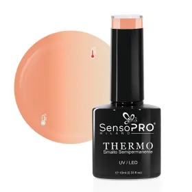 Oja Termica SensoPRO - Inovație pentru Unghii Perfecta Oja Semipermanenta Termica SensoPRO - Peach Pops 10ml