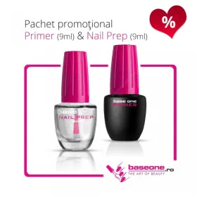 Primer, Bonder și Top Base One - Esențiale pentru Unghii Perfecta Primer pentru Unghii Base One 9ml + Nail Prep 9ml
