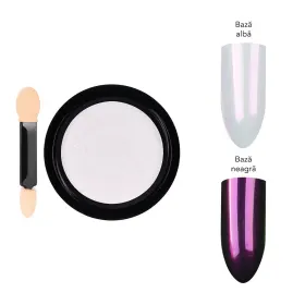 Pigmenti pentru Unghii – Culoare și Strălucira Pigment unghii Aurora LUXORISE, Candy Pink