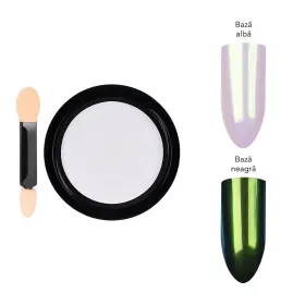 Pigmenti pentru Unghii – Culoare și Strălucira Pigment Unghii Aurora LUXORISE, Mermaid Green