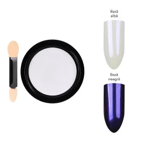 Pigmenti pentru Unghii – Culoare și Strălucira Pigment Unghii Aurora LUXORISE, Platinum Emerald