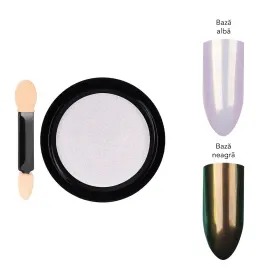 Pigmenti pentru Unghii – Culoare și Strălucira Pigment unghii Aurora LUXORISE, Raspberry Pink