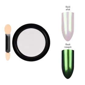 Pigmenti pentru Unghii – Culoare și Strălucira Pigment unghii Aurora LUXORISE, Spring Green