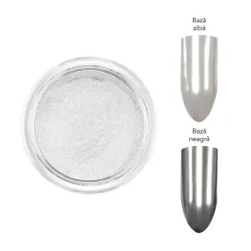 Pigmenti pentru Unghii – Culoare și Strălucira pigment unghii chrome moonlight luxorise, give me glow