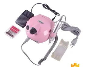 Aparate electrice pentru manichiură - UnghiiPro Pila electrica pentru unghii 30 000 rotatii US-202 Roz
