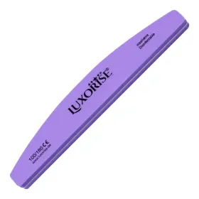 Buffer pentru Unghii - Îngrijire și Finisare Perfectă Buffer pentru Unghii - Pila unghii lavabila Semiluna LUXORISE, granulatia 100/180, mov
