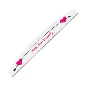 Buffer pentru Unghii - Îngrijire și Finisare Perfectă buffer pentru unghii - Pila Unghii Semiluna 100/180 SensoPRO Milano - Heart Style #04