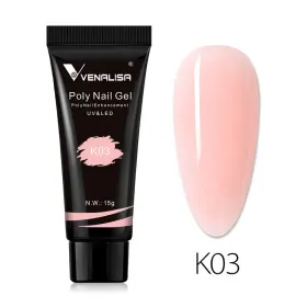 Produse Polygel pentru Unghii - Estetica Perfectă Produse Polygel pentru Unghii - Poly-gel color Venalisa 15g nuanta K-03