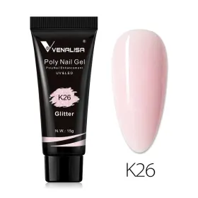 Produse Polygel pentru Unghii - Estetica Perfectă Produse Polygel pentru Unghii - Poly-gel color Venalisa 15g nuanta K-26