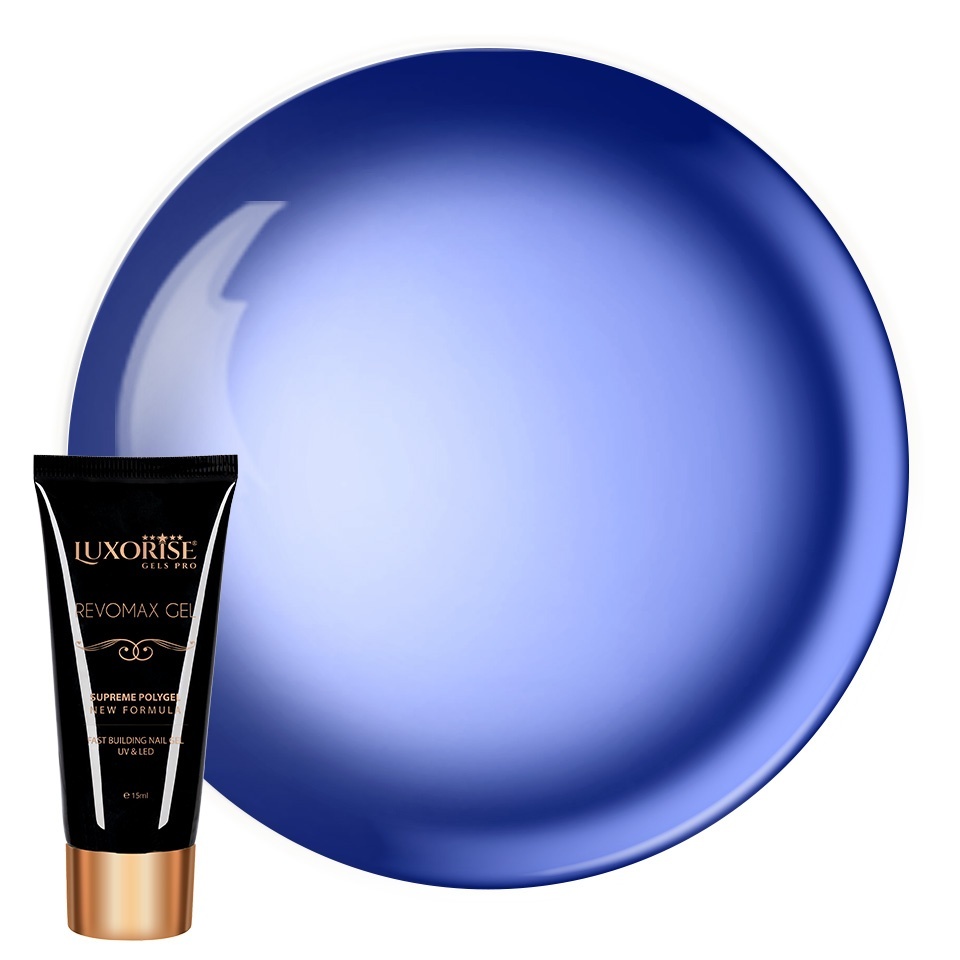 Polygel GlassStyle - REVOMAX GEL LUXORISE Blue Monday, 15ml