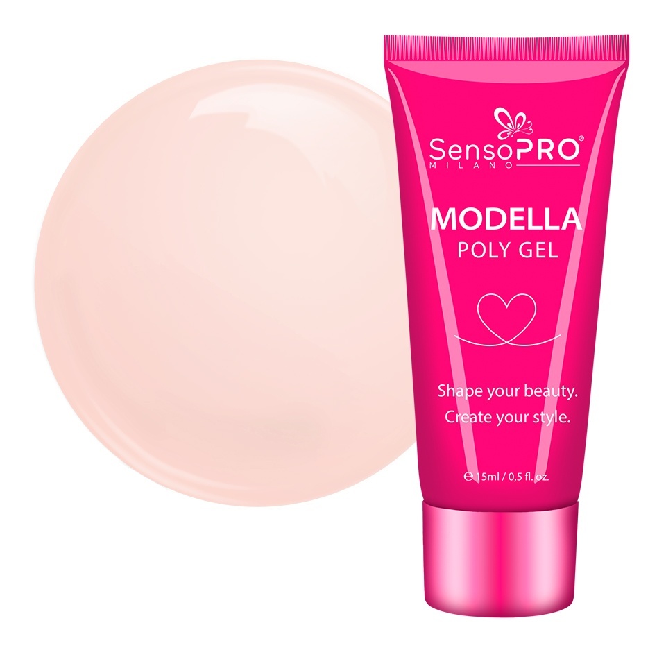 Polygel MODELLA SensoPRO Milano - Apricot Haze, 15ml