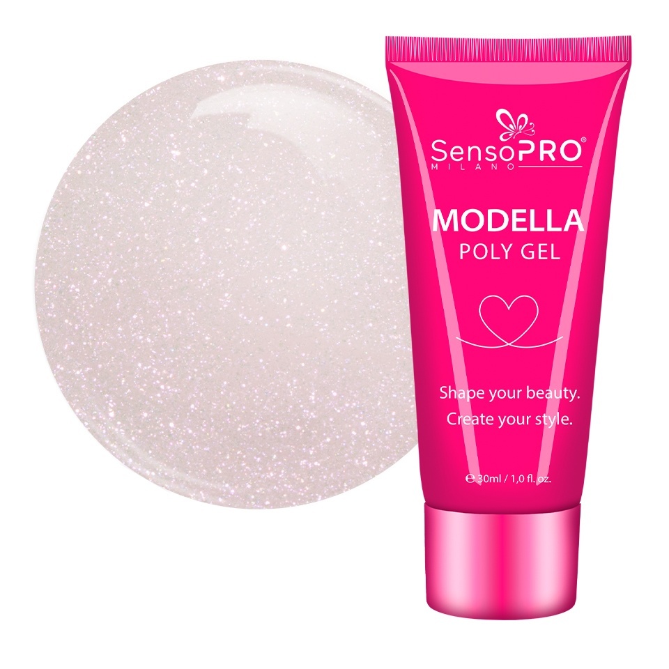 Polygel MODELLA SensoPRO Milano - Blush Pearl, 30ml