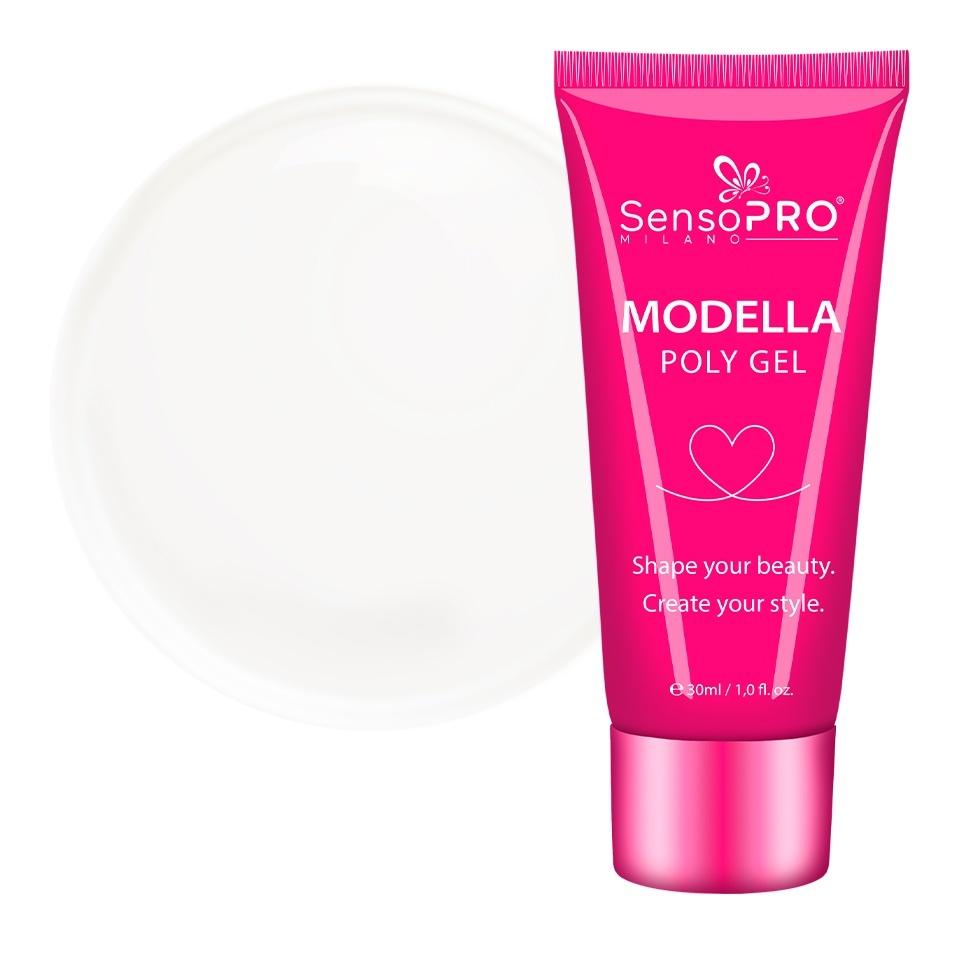 Polygel MODELLA SensoPRO Milano - Glass Clear, 30ml