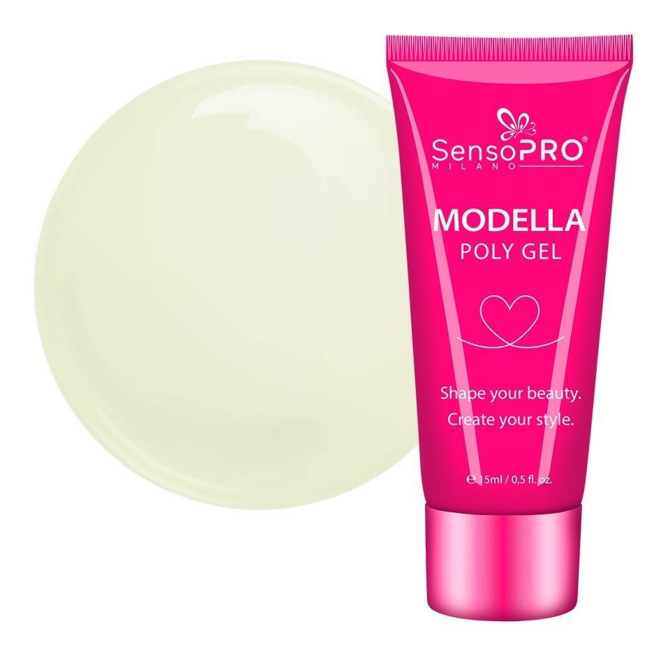 Polygel - MODELLA: Soluția Ideală pentru Unghii Perfecta Polygel - MODELLA SensoPRO Milano - Lemon Breeze, 15ml