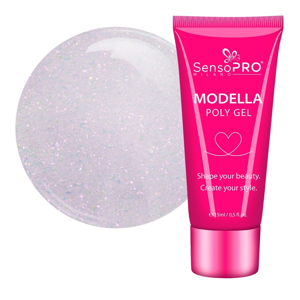 Polygel - MODELLA: Soluția Ideală pentru Unghii Perfecta Polygel - MODELLA SensoPRO Milano - Mauve Diamond, 15ml