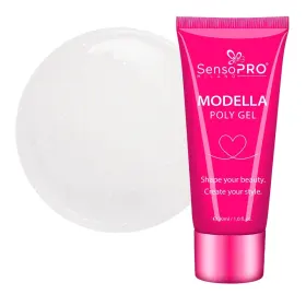 Polygel - MODELLA: Soluția Ideală pentru Unghii Perfecta Polygel - MODELLA SensoPRO Milano - Silver Pearl, 30ml