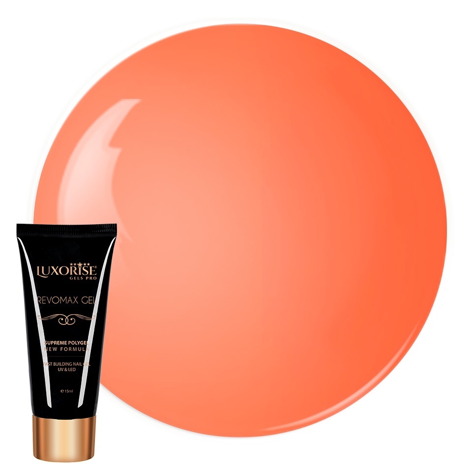 Polygel - REVOMAX Gel pentru unghii perfecta Polygel - REVOMAX Gel pentru unghii perfecte Apricot Sorbet 15ml