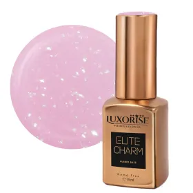 Rubber Base ELITE CHARM 15ml - Stabilitate și Flexibilitata Rubber Base ELITE CHARM - Ballet Pink 15ml