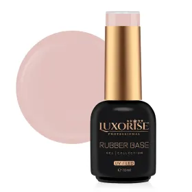 Rubber Base LUXORISE 10ml - Baza Perfectă pentru Unghi Rubber Base LUXORISE - Almond Satin 10ml