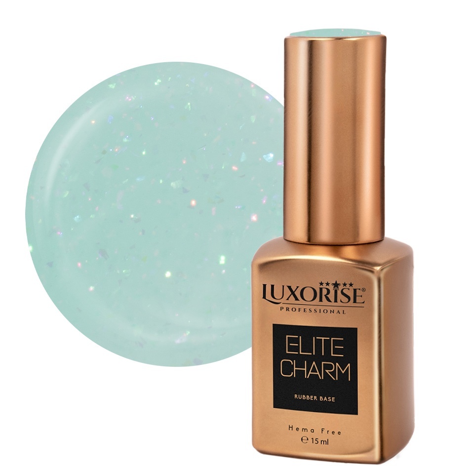 Rubber Base ELITE CHARM 15ml - Stabilitate și Flexibilitata Rubber Base Elite Charm - Mint Brilliance 15ml