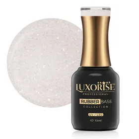 Rubber Base LUXORISE 15ml - Fundația Perfectă pentru Unghi Rubber Base LUXORISE - Elegance Mist 15ml