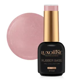 Rubber Base LUXORISE 10ml - Baza Perfectă pentru Unghi Bază Rubber LUXORISE - Graceful Shimmer 10ml