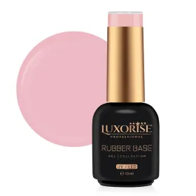 Rubber Base LUXORISE 10ml - Baza Perfectă pentru Unghi Bază Rubber LUXORISE - Vibrant Blush 10ml
