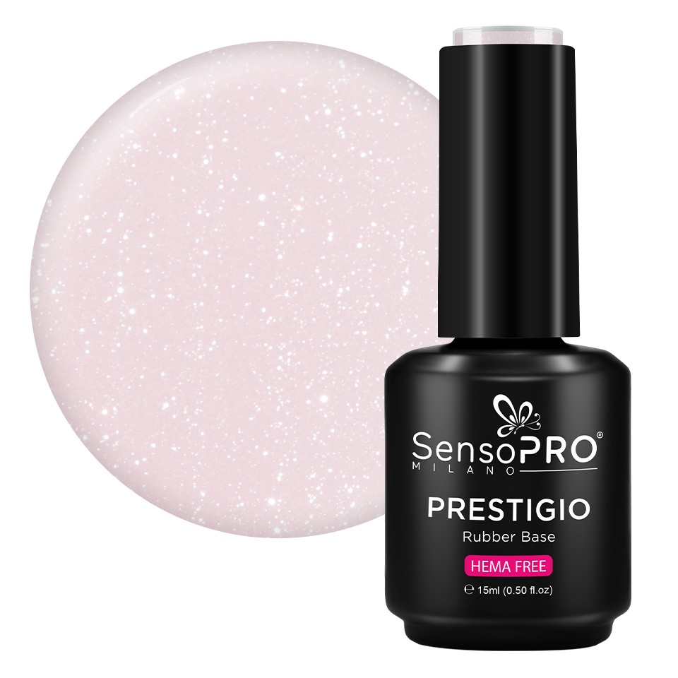 Rubber Base PRESTIGIO 15ml - Baza Perfectă pentru Unghi Rubber Base PRESTIGIO - Baza Perfectă pentru Unghii 15ml