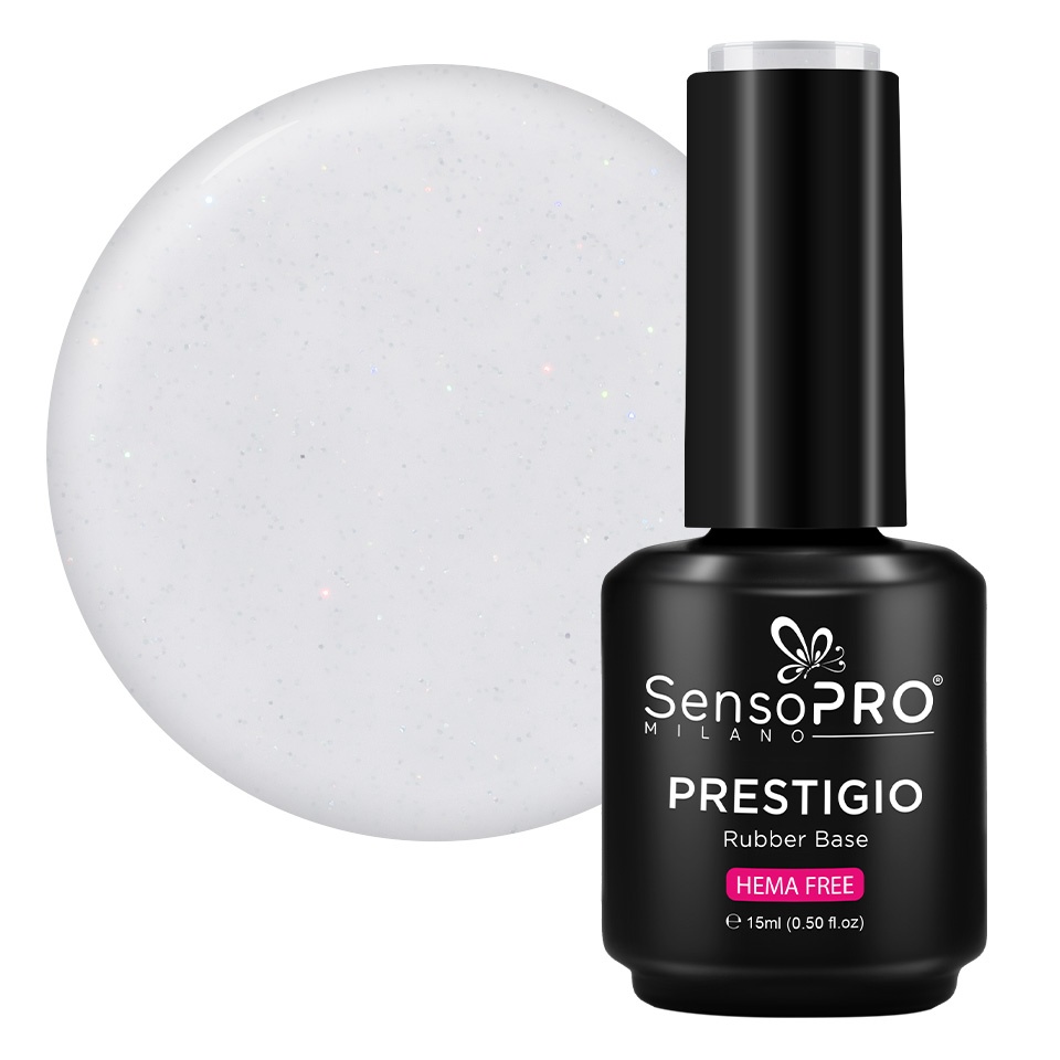 Rubber Base PRESTIGIO 15ml - Baza Perfectă pentru Unghi Rubber Base PRESTIGIO - Baza Perfectă pentru Unghii 15ml