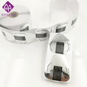 Sabloane Constructie Unghii Silver - 500 buc