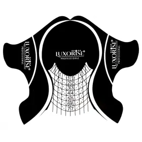 Sabloane Constructie - Soluții pentru Unghii Perfecta sabloane unghii gel plastifiate luxorise black, 50 buc