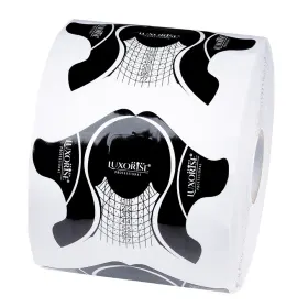 Sabloane Constructie - Soluții pentru Unghii Perfecta sabloane unghii gel plastifiate luxorise black, 500 buc